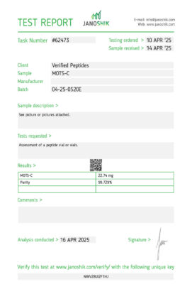 MOTS-C Lab Report Test April 2025